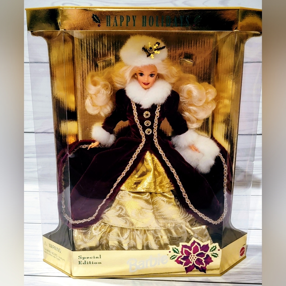 1996 Barbie in Rich Purple & Gold Gown, Unopened, Sealed Box